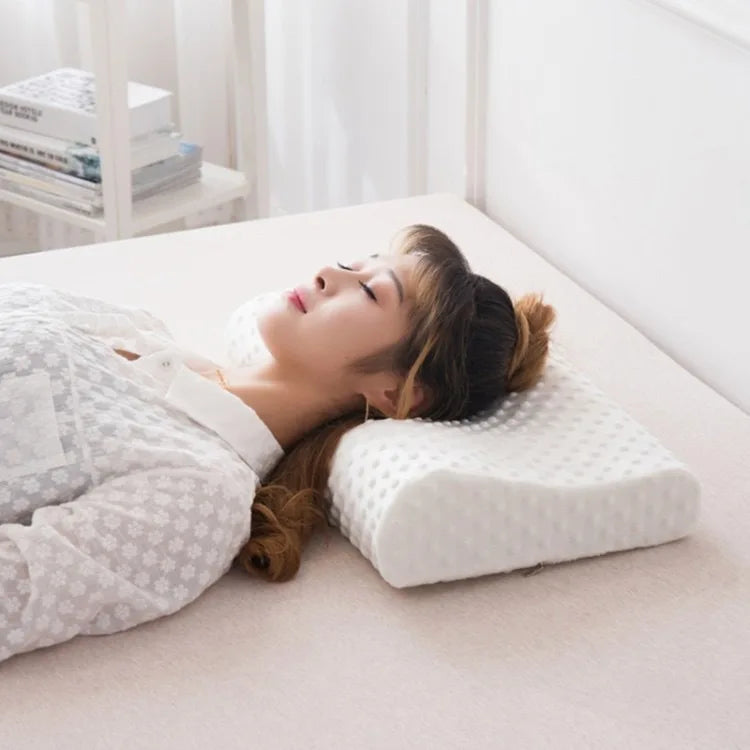 Adjustable Memory Foam Side Sleeping Pillow Orthopedic Curve Neck Support Relieve Neck Shoulder Pain Ergonomic Cervical Support