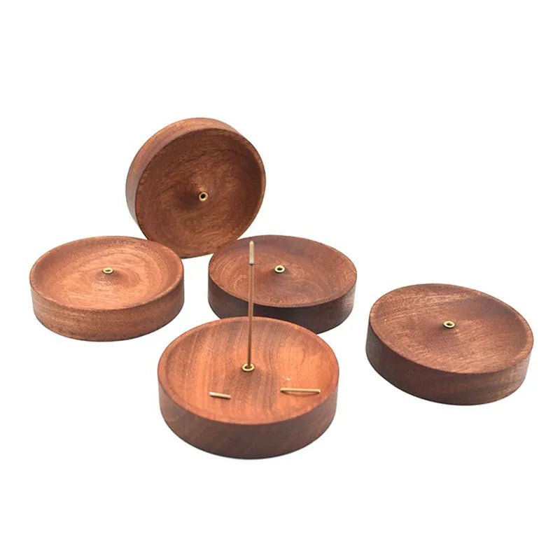 1x Solid Wooded Incense Burner Handmade Hanging Sandalwood Incense Sticks Holders Zen Meditation
