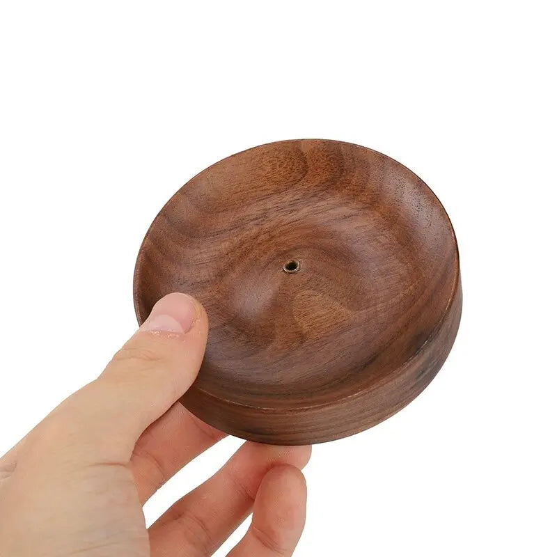 1x Solid Wooded Incense Burner Handmade Hanging Sandalwood Incense Sticks Holders Zen Meditation