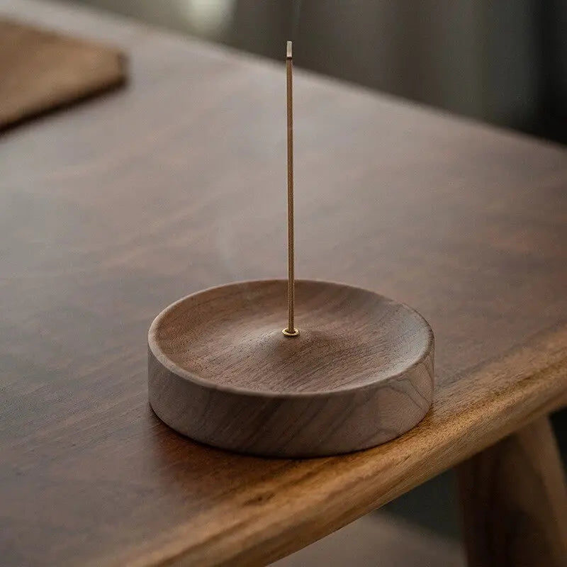 1x Solid Wooded Incense Burner Handmade Hanging Sandalwood Incense Sticks Holders Zen Meditation