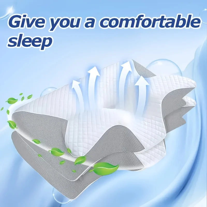Memory Foam Pillow Core Ergonomic Ice Silk Adult Memory Cotton Neck Support Pillow