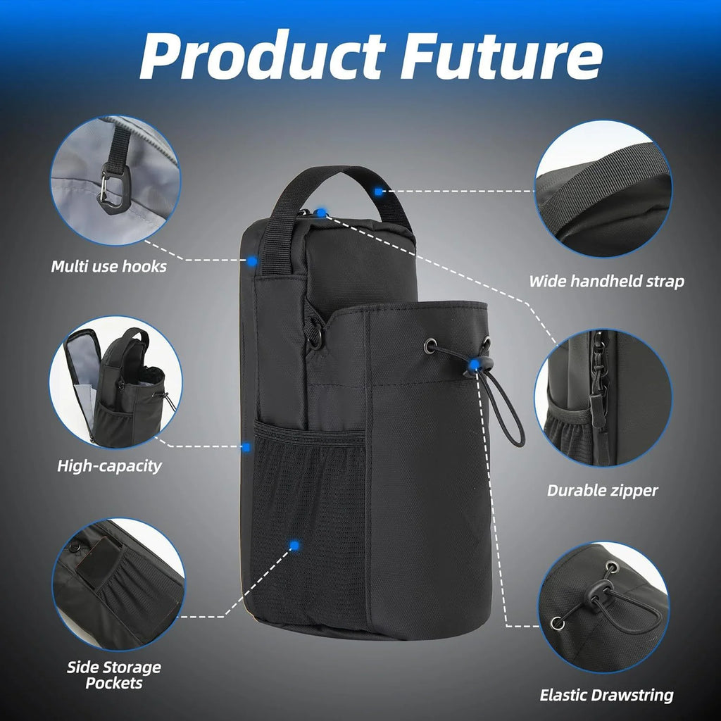Super Strong Magnetic Gym Bag For Phone Water Bottle Portable Fitness Storage Sports Accessories Large Capacity Carrier